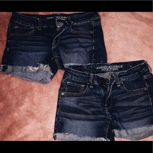 American Eagle Dark Wash Denim Shorts